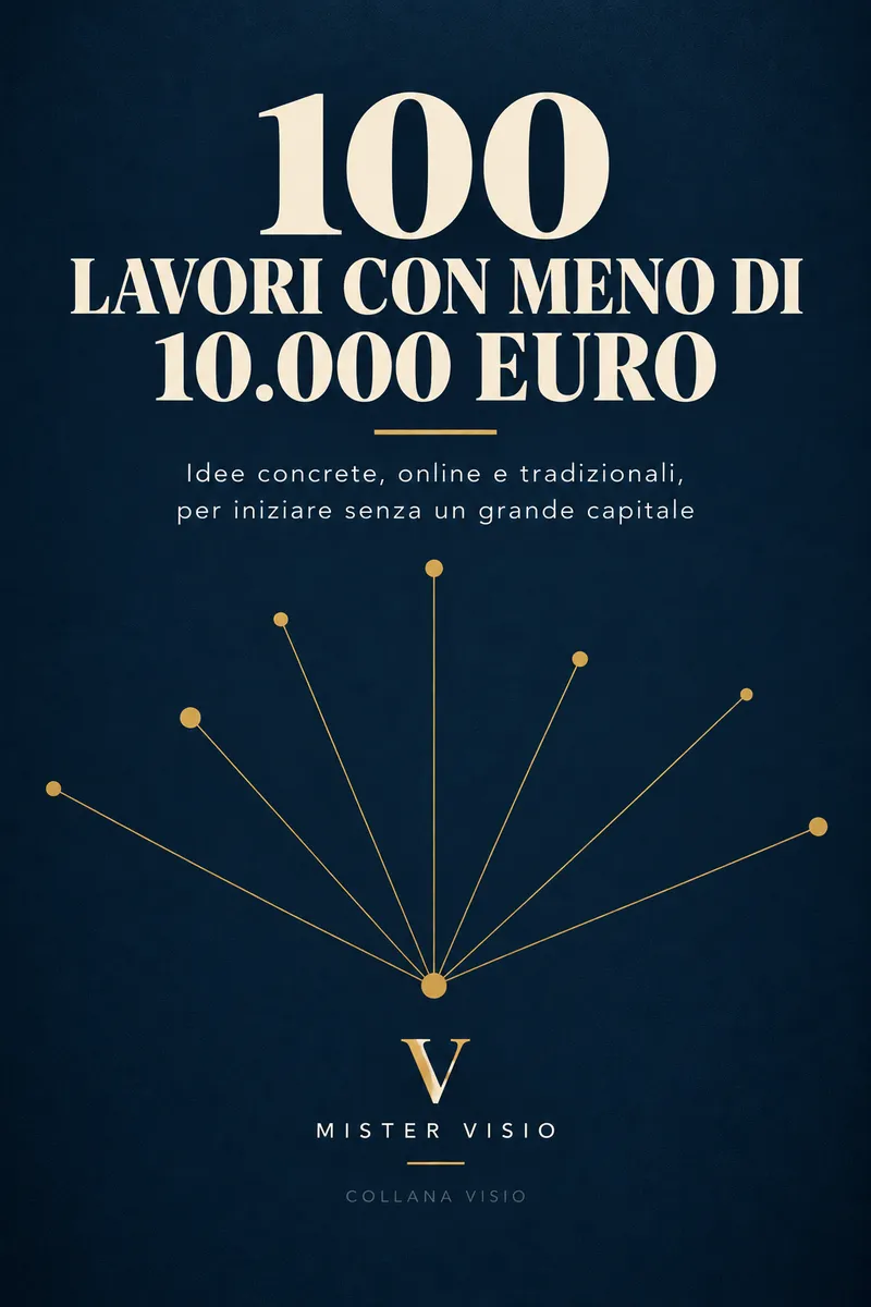 Copertina del libro 100 lavori con meno di 10.000 euro, Collana Visio