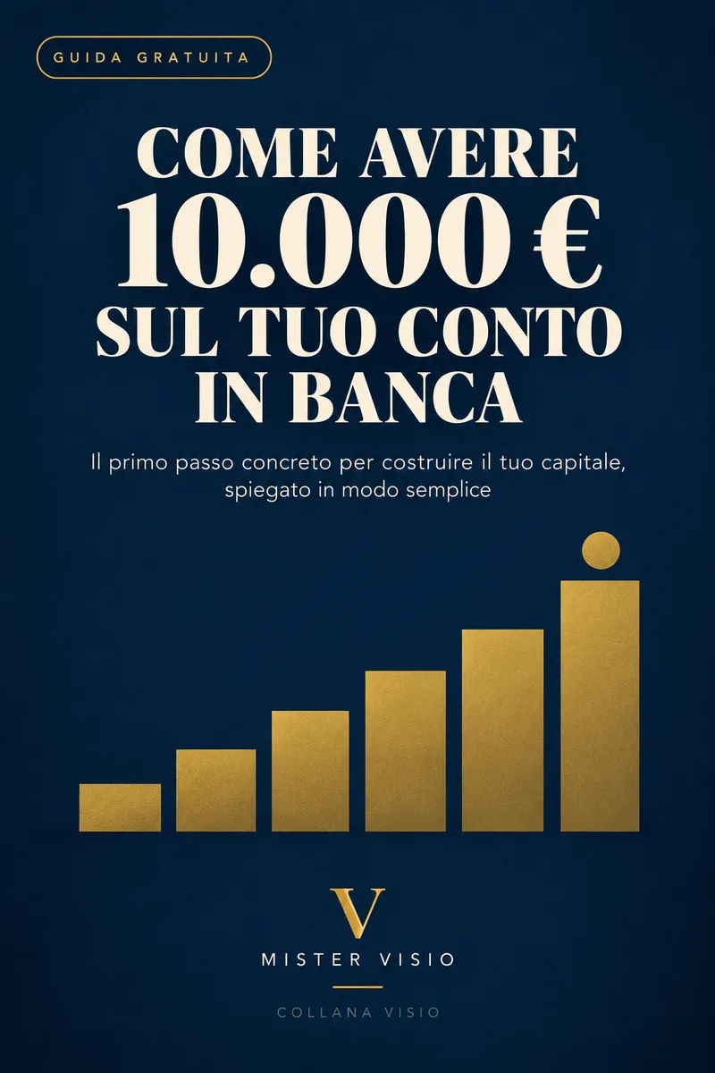 Copertina della guida gratuita Come avere 10.000 € sul tuo conto in banca