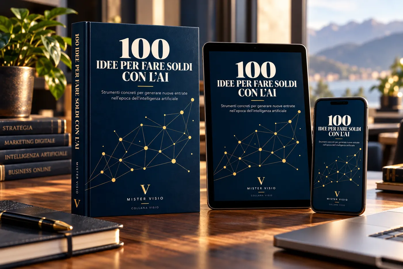 Il libro 100 idee per fare soldi con l’AI in versione cartacea, tablet e smartphone
